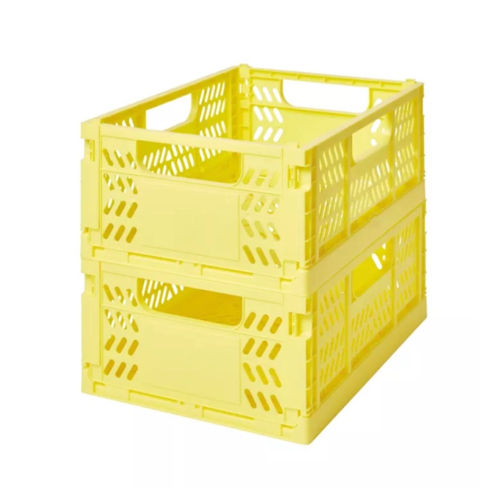 Set of 2 Foldable and stackable storage bins/storage box container NEW